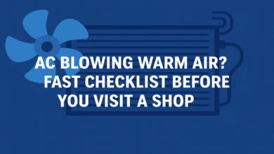 AC Blowing Warm Air? Fast Checklist Before You Visit a Shop