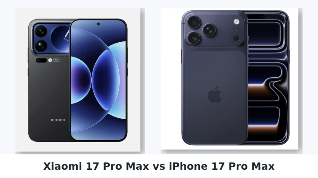 Xiaomi 17 Pro Max vs iPhone 17 Pro Max